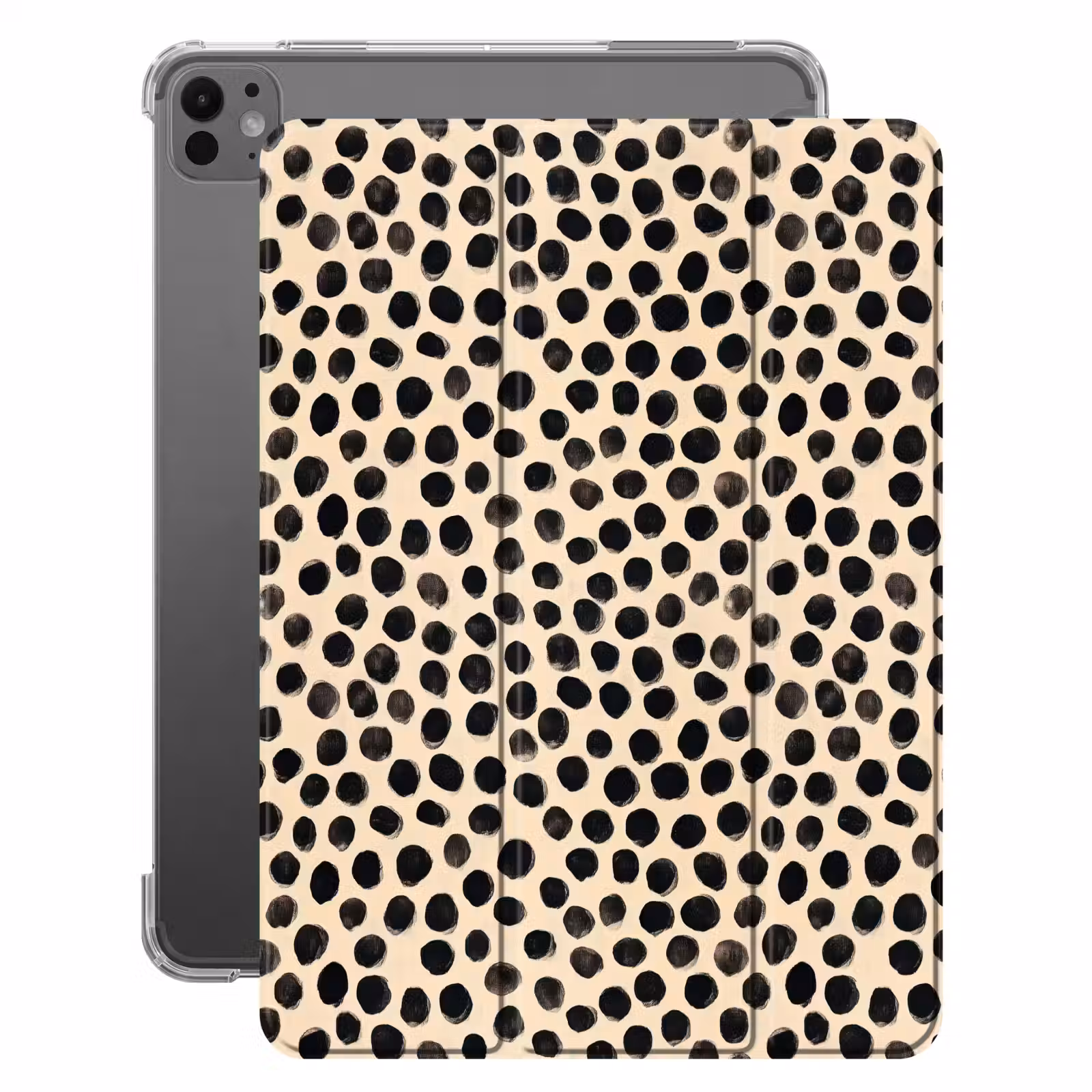 iPad-Hülle - Polka dots - Muster - Schwarz — 1