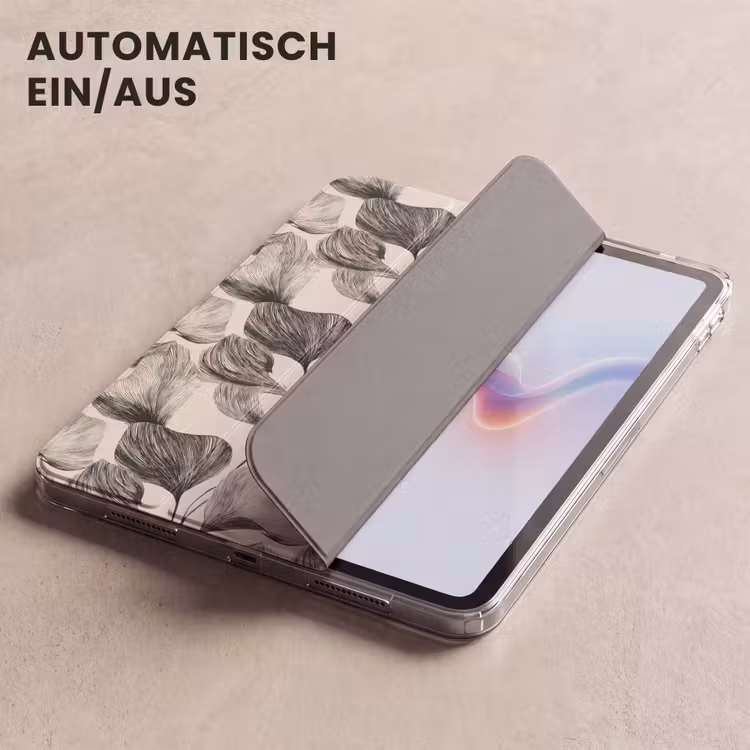 iPad-Hülle - Botanisch - Blätter - Schwarz — 5