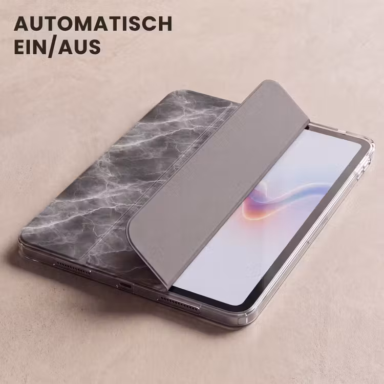 iPad-Hülle - Dunkelgrau - Blitz - Marmor — 5