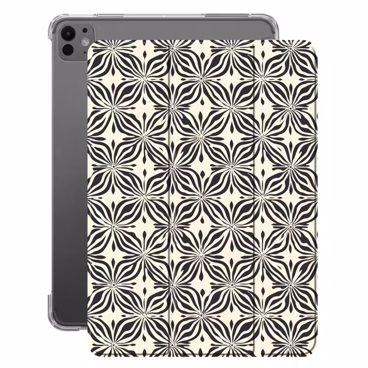 iPad-Hülle - Grafik - Muster - Schwarz — 1
