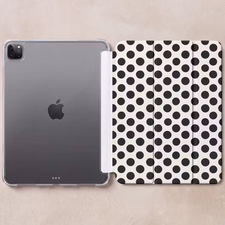 iPad-Hülle - Klassisch - Polka dots - Schwarz — 6