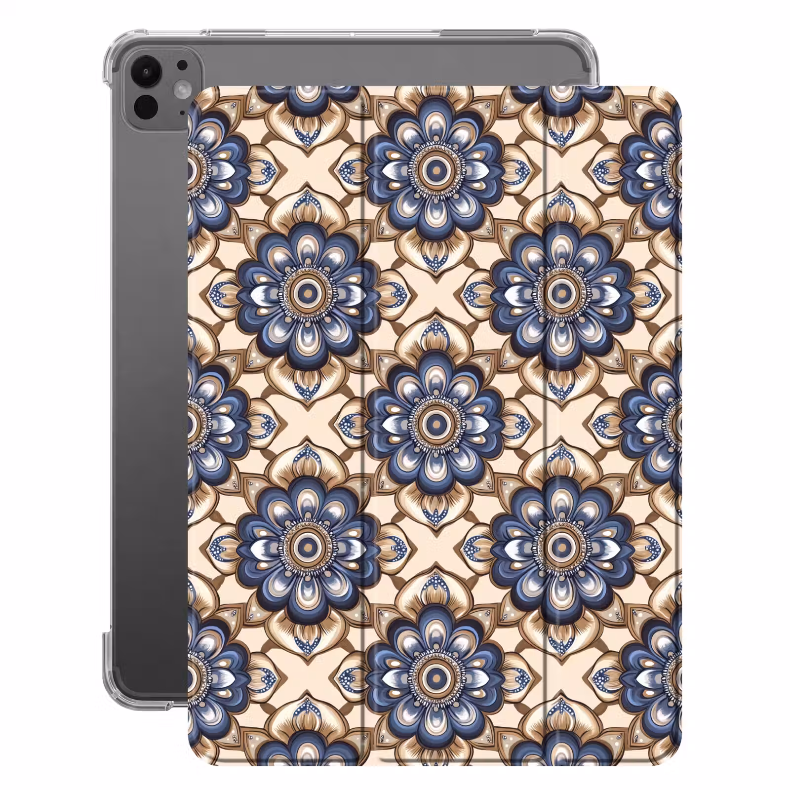 iPad-Hülle - Floral - Ornament - Blau — 1