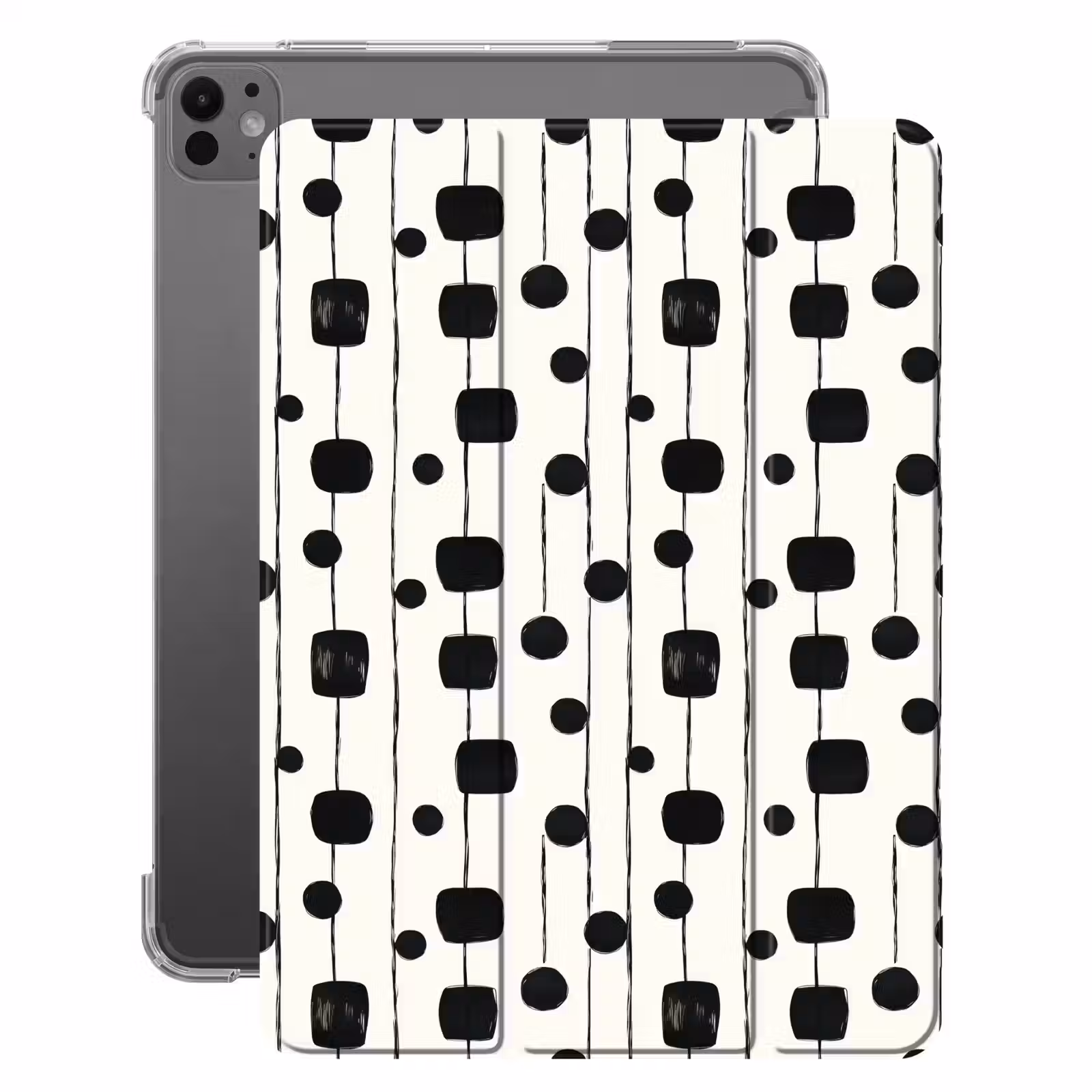 iPad-Hülle - Grafik - Modern - Schwarz — 1