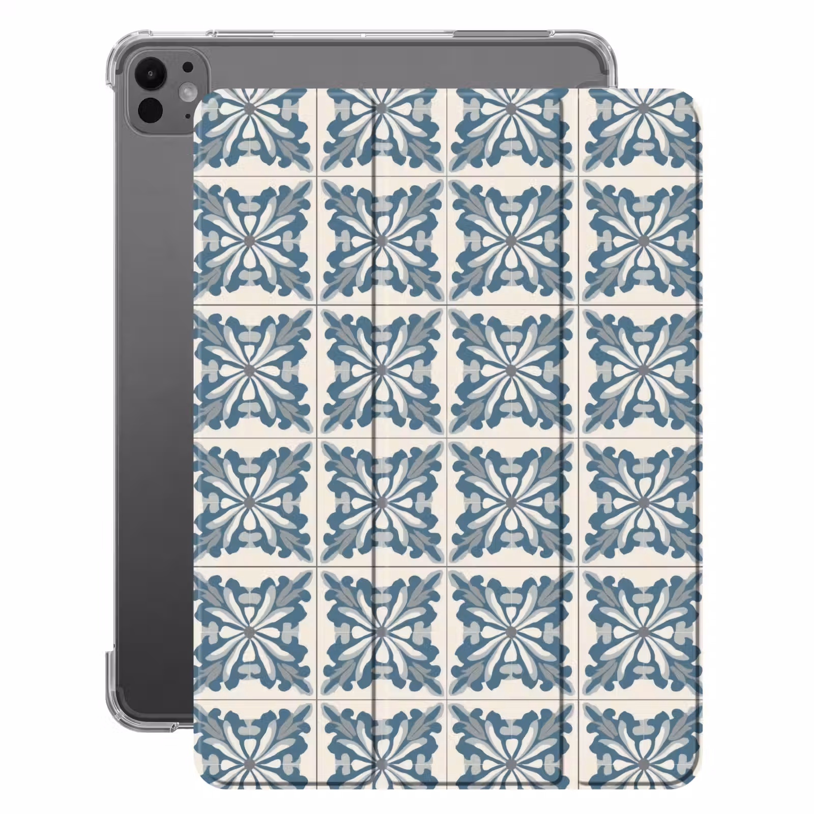 iPad-Hülle - Muster - Fliese - Blau — 1