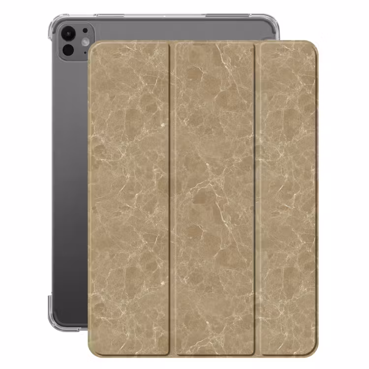 iPad-Hülle - Beige - Marmor - Weiße Adern — 1