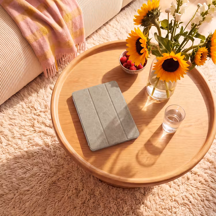iPad-Hülle - Beige - Marmor - Weiße Adern — 2
