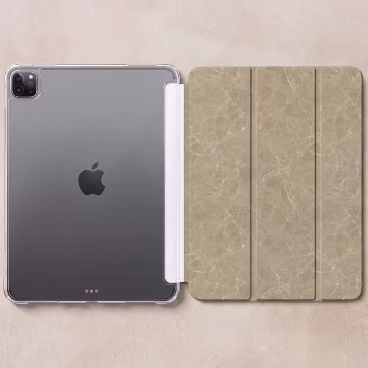 iPad-Hülle - Beige - Marmor - Weiße Adern — 6