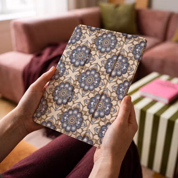 iPad-Hülle - Floral - Ornament - Blau — 4