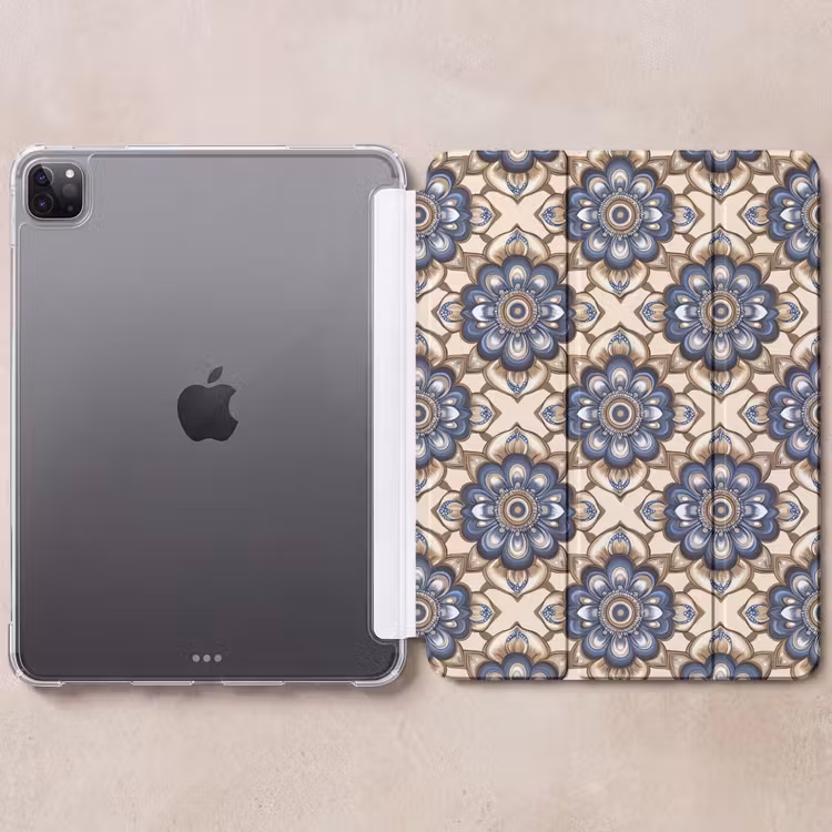 iPad-Hülle - Floral - Ornament - Blau — 6