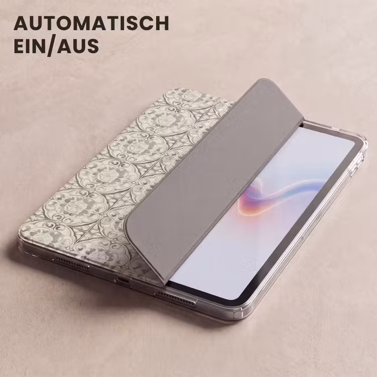iPad-Hülle - Gelocktes Ornament - Fliese - Grün — 5