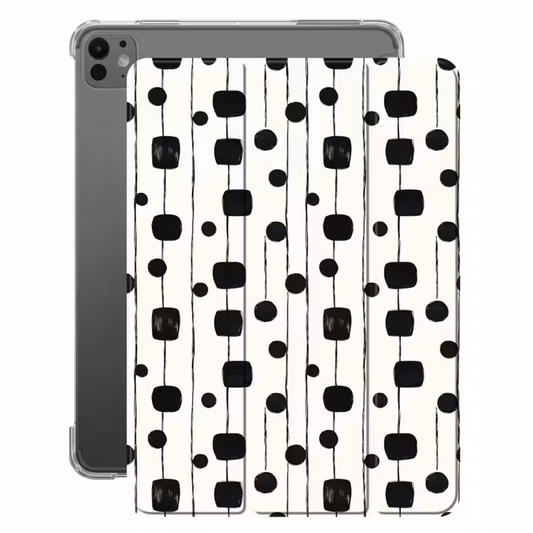 iPad-Hülle - Grafik - Modern - Schwarz — 1