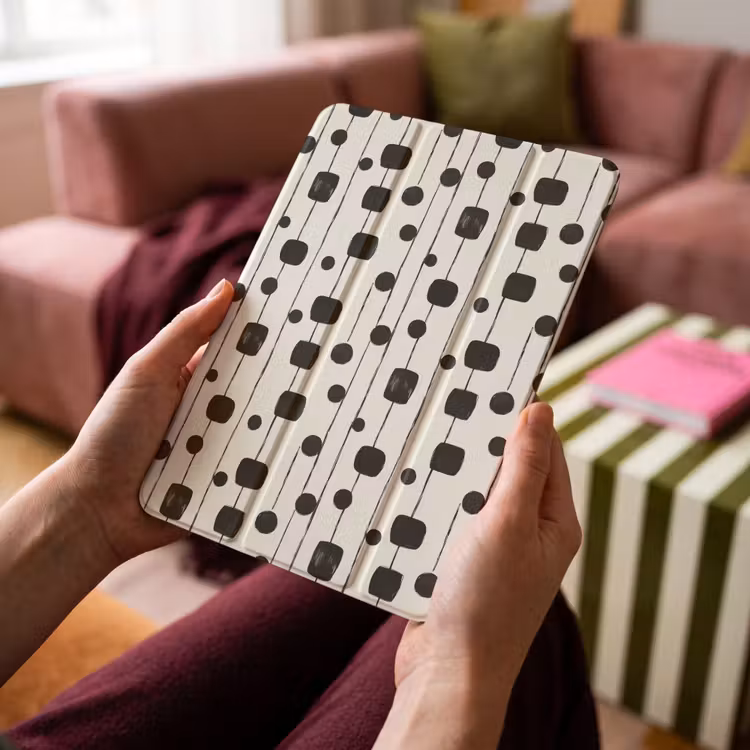 iPad-Hülle - Grafik - Modern - Schwarz — 4
