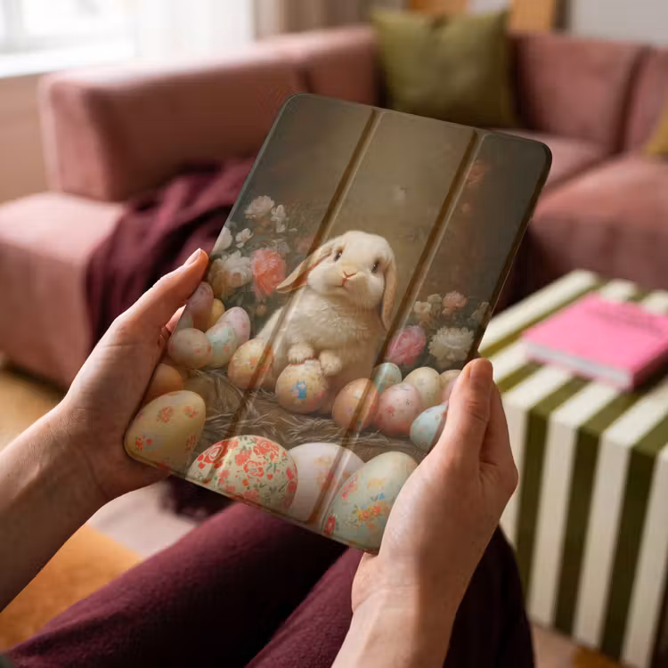 iPad-Hülle - Kaninchen - Ostereier - Stilleben — 4