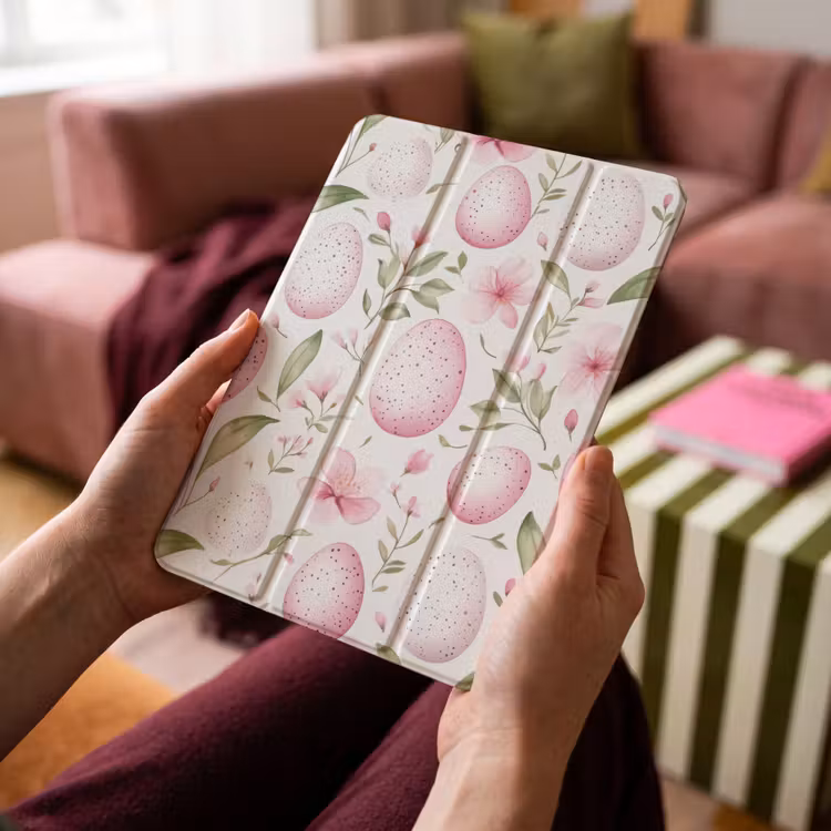 iPad-Hülle - Muster - Eier - Rosa - Ostern — 4