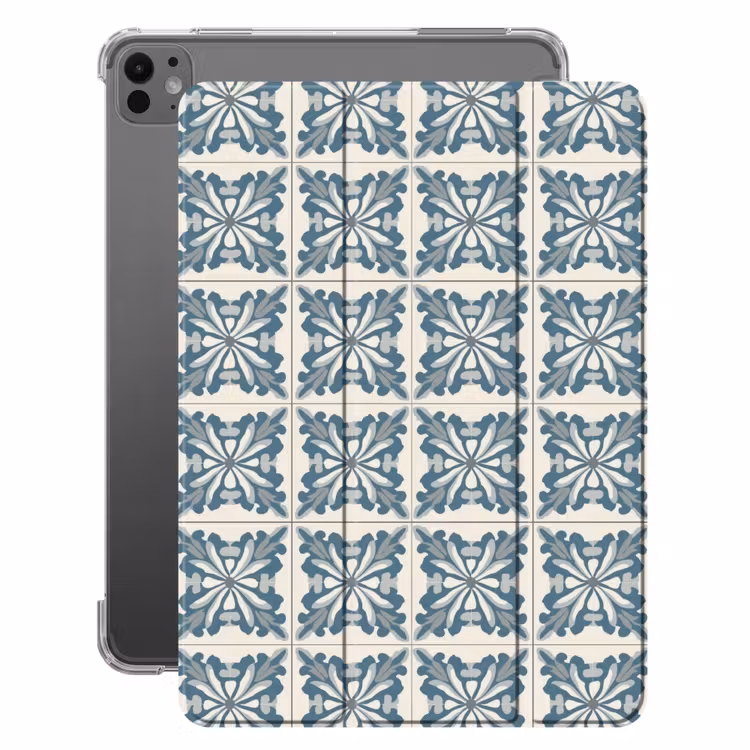 iPad-Hülle - Muster - Fliese - Blau — 1