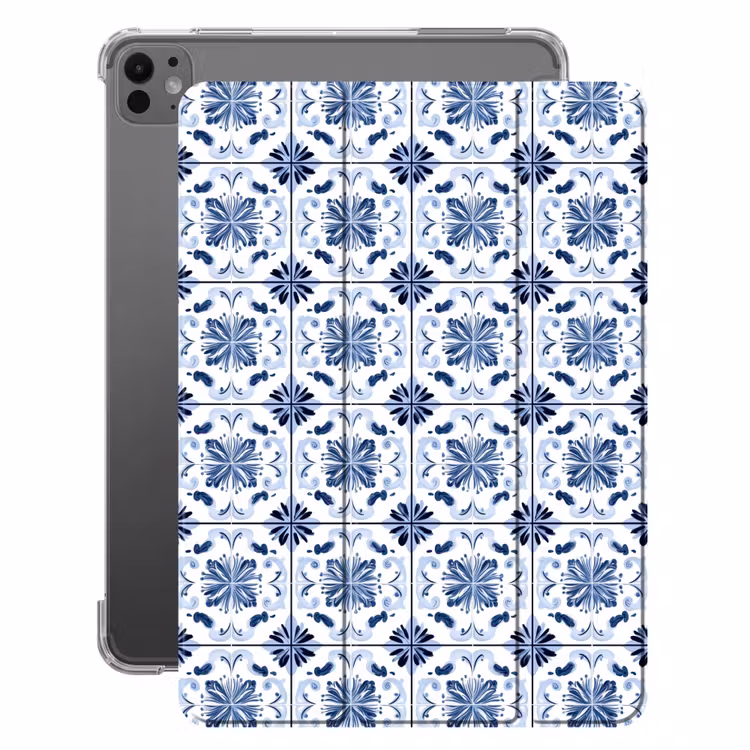 iPad-Hülle - Muster - Fliese - Blau — 1