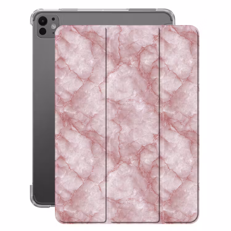 iPad-Hülle - Rosa - Quarzmarmor - Adern — 1