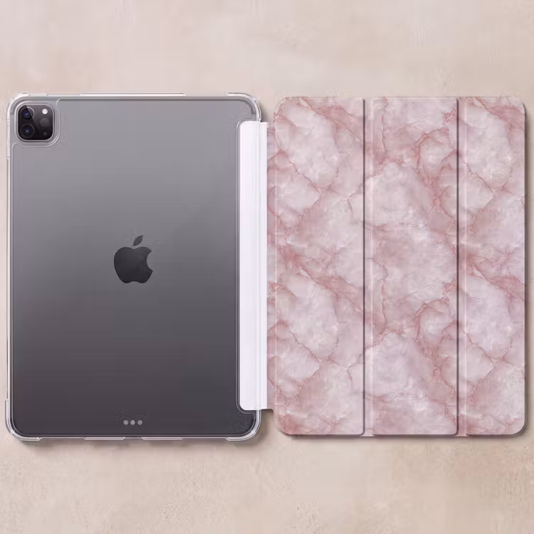 iPad-Hülle - Rosa - Quarzmarmor - Adern — 6