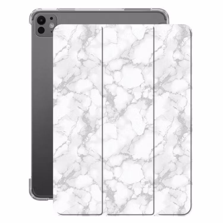 iPad-Hülle - Weiß - Marmor - Grau — 1