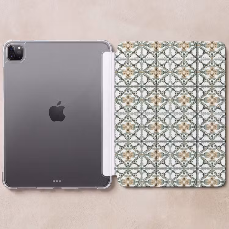 iPad-Hülle - Blumig - Verwittert - Farbenfroh — 6