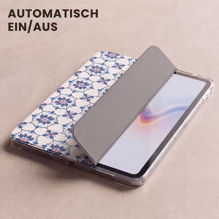 iPad-Hülle - Modern - Muster - Blau - Rosa — 5