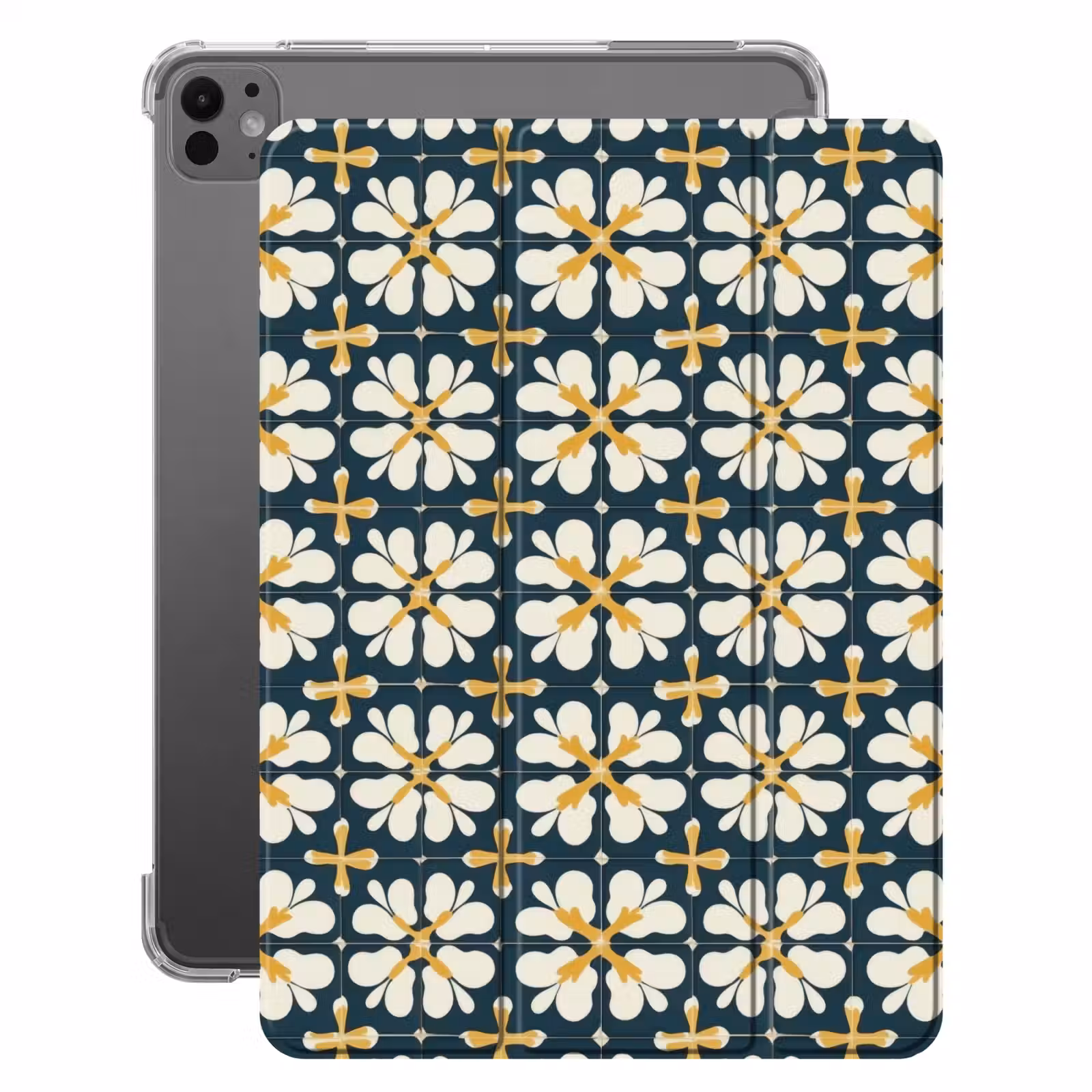 iPad-Hülle - Motiv - Fliese - Ockergelb — 1