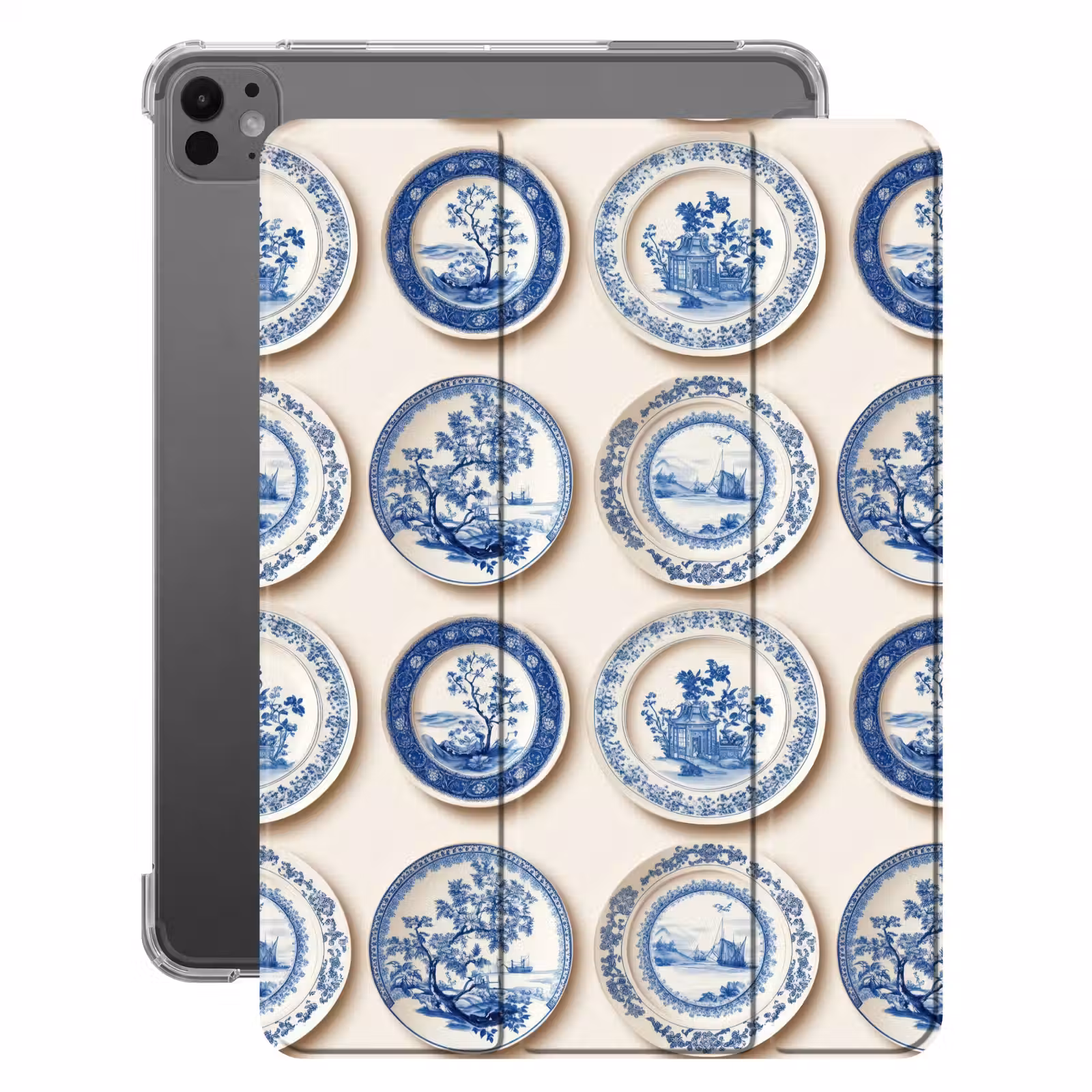 iPad-Hülle - Schilder - Bäume - Pflanzen - Blau — 1