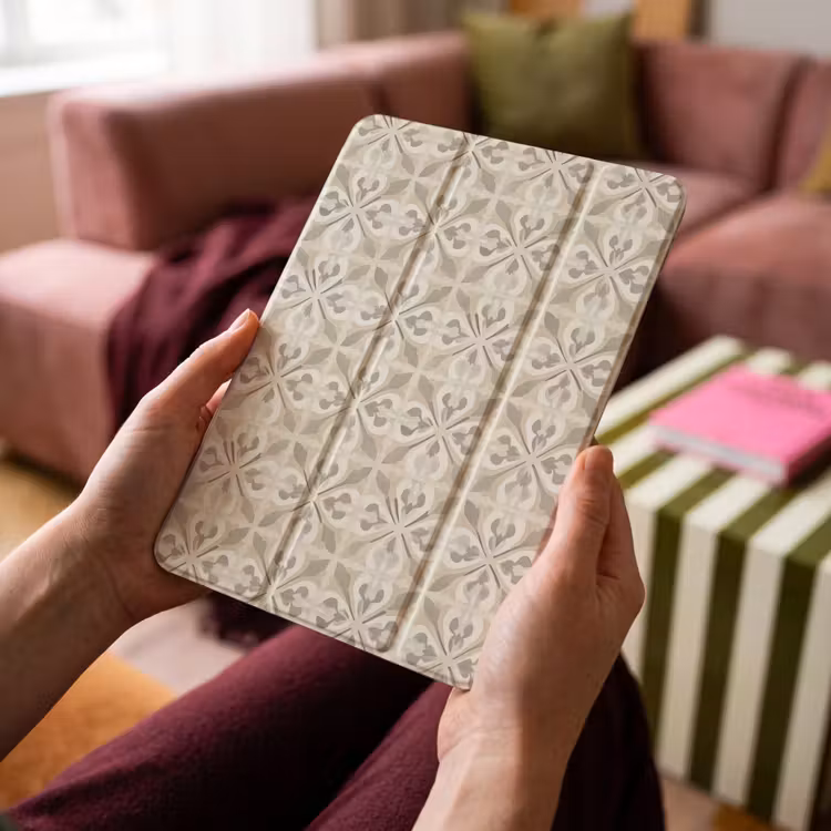 iPad-Hülle - Fliese - Motiv - Beige — 4
