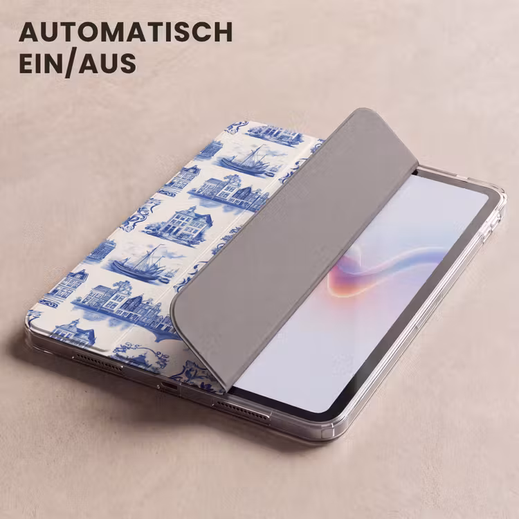iPad-Hülle - Häuser - Schiffe - Blau — 5