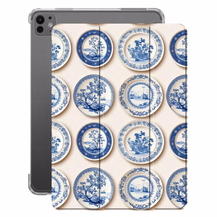 iPad-Hülle - Schilder - Bäume - Pflanzen - Blau — 1