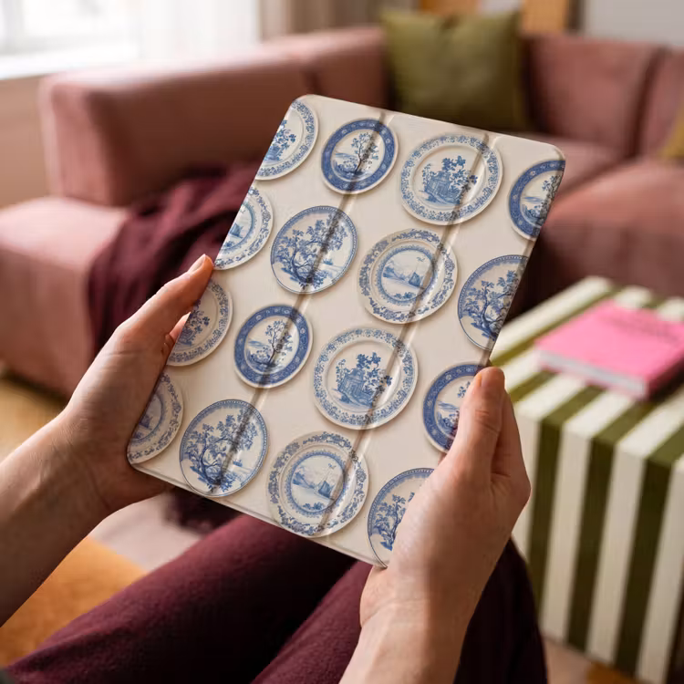 iPad-Hülle - Schilder - Bäume - Pflanzen - Blau — 4
