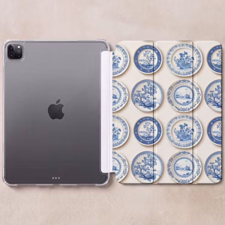 iPad-Hülle - Schilder - Bäume - Pflanzen - Blau — 6