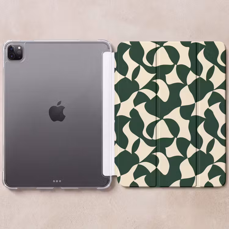 iPad-Hülle - Grün - Bio-Oberflächen - Creme — 6