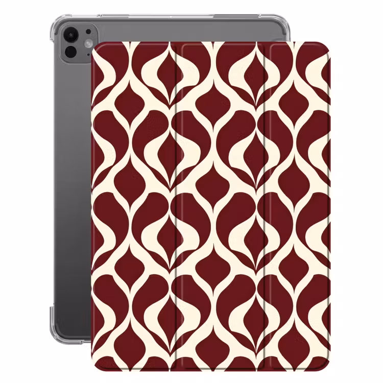 iPad-Hülle - Rot - Tropfenmuster - Grafik — 1
