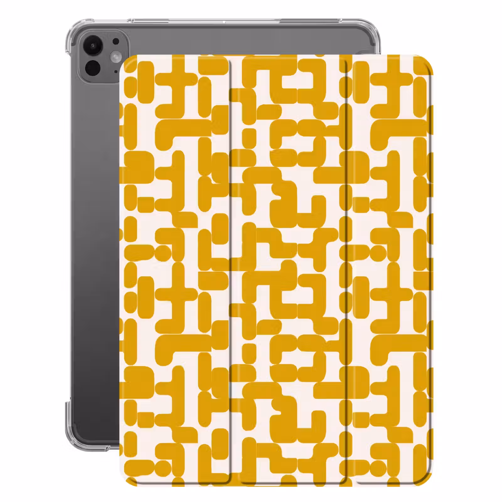 iPad-Hülle - Gelb - Beige - Muster — 1