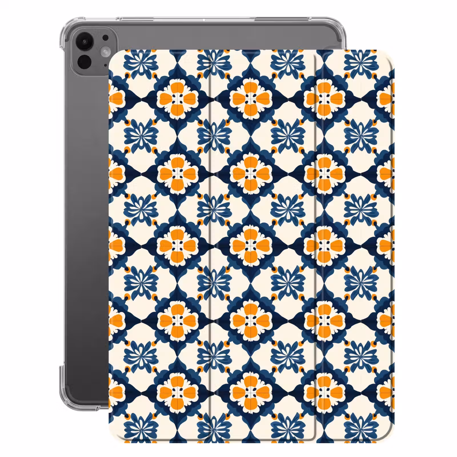 iPad-Hülle - Klassisch - Geometrisch - Blau — 1
