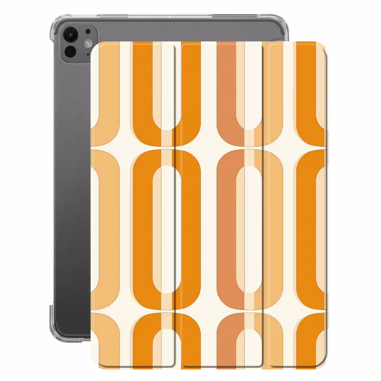 iPad-Hülle - U-förmig - Retro - Orange — 1