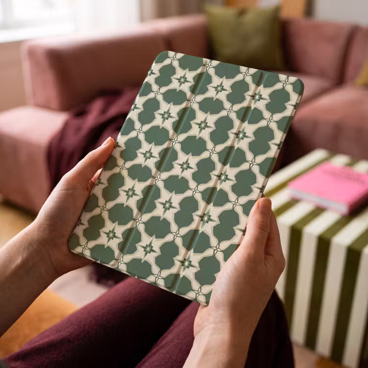iPad-Hülle - Fliese - Klassisch - Grün — 4