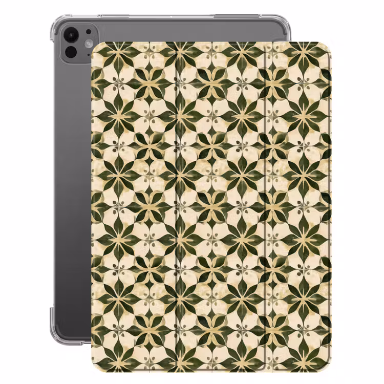 iPad-Hülle - Fliese - Muster - Grün — 1