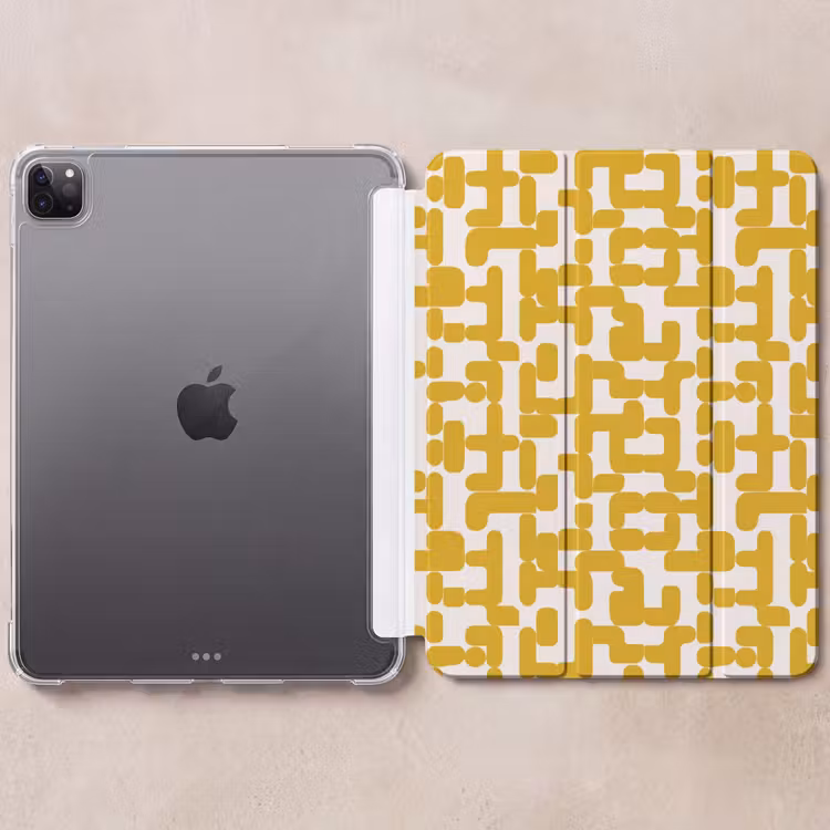 iPad-Hülle - Gelb - Beige - Muster — 6