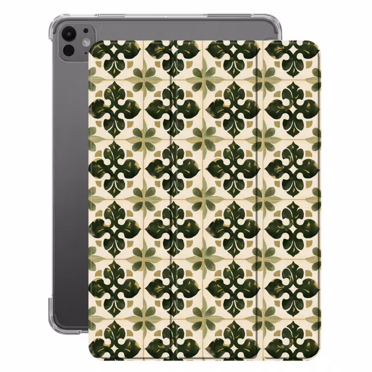 iPad-Hülle - Muster - Fliese - Grün — 1