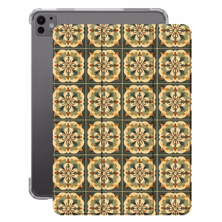 iPad-Hülle - Ornament - Muster - Grün — 1