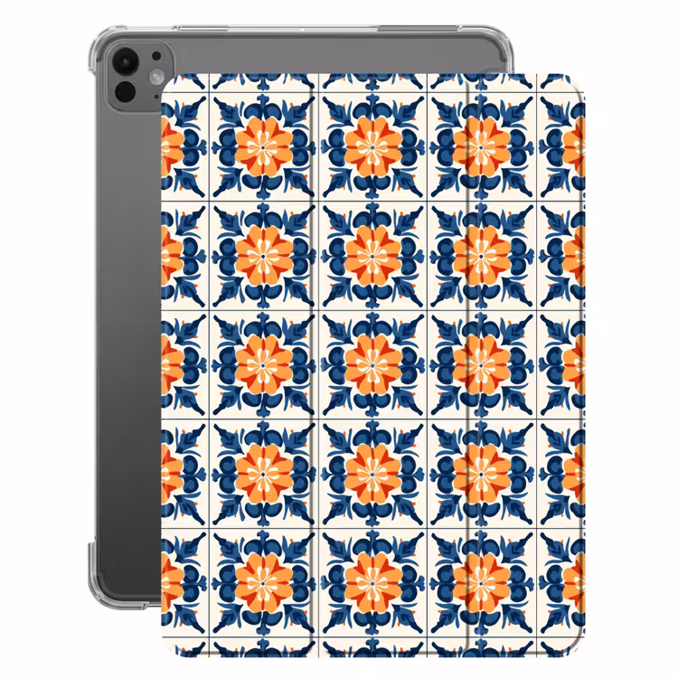 iPad-Hülle - Traditionell - Kacheln - Orange — 1