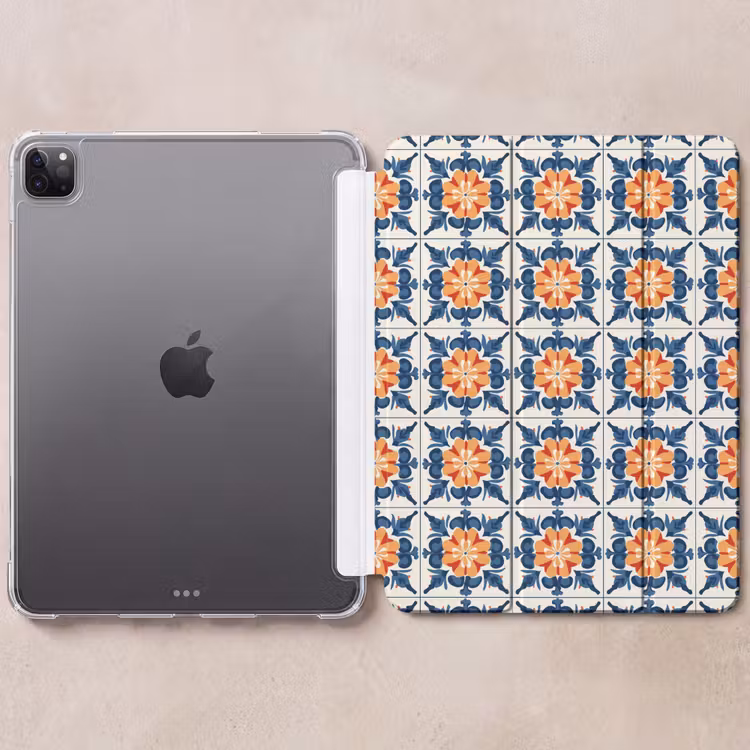 iPad-Hülle - Traditionell - Kacheln - Orange — 6