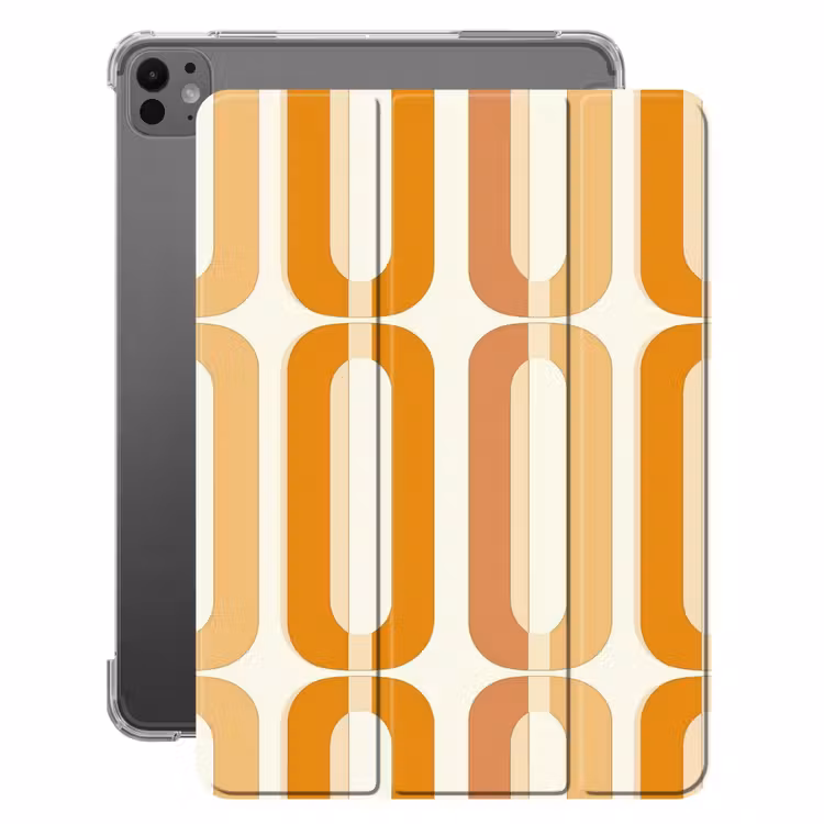 iPad-Hülle - U-förmig - Retro - Orange — 1