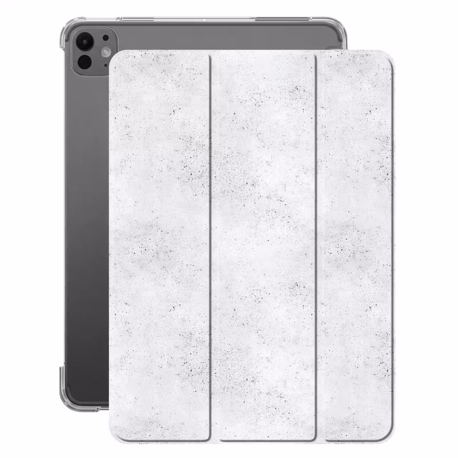 iPad-Hülle - Hellgrau - Betonstruktur - Dezent — 1