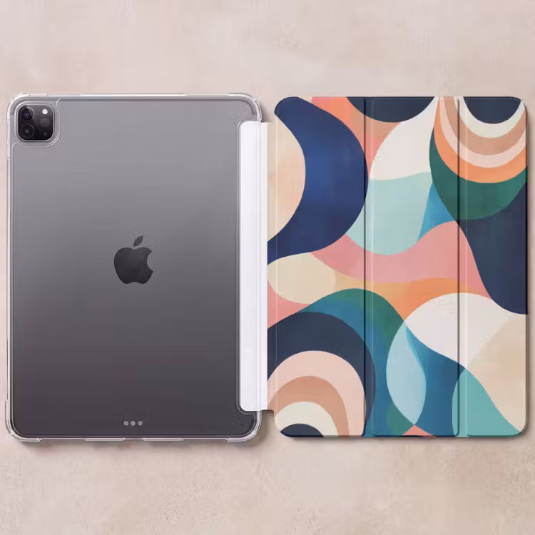 iPad-Hülle - Abstrakt - Blau - Rosa — 6