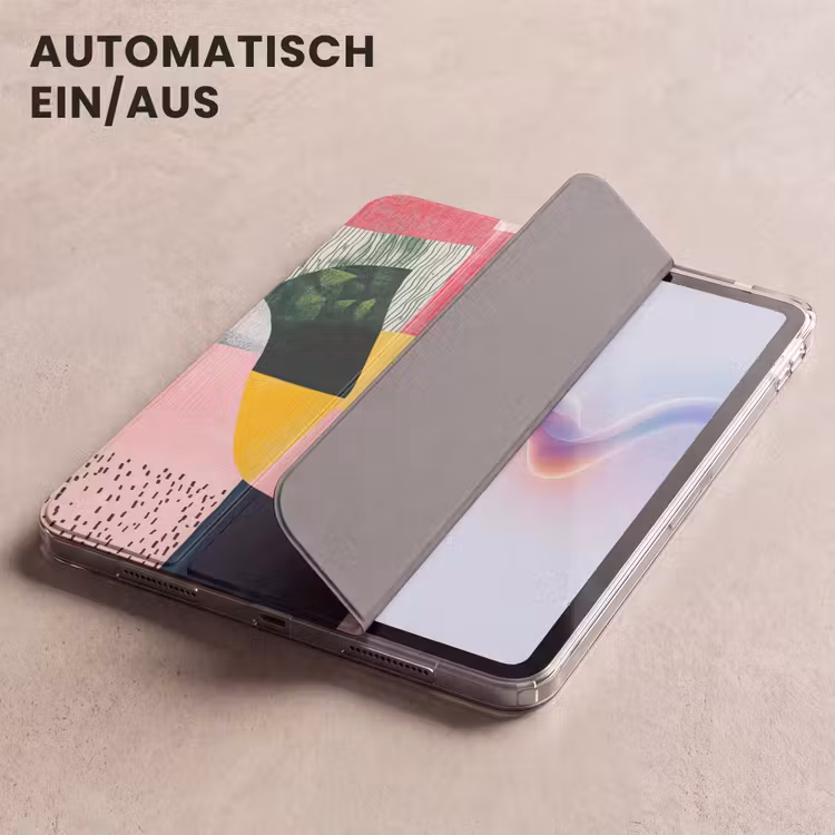 iPad-Hülle - Abstrakt - Rosa - Formen - Gelb — 5