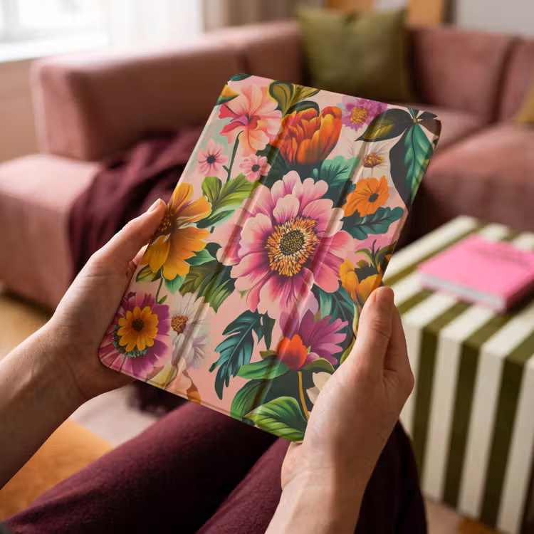 iPad-Hülle - Blumen - Bunt - Rosa — 4
