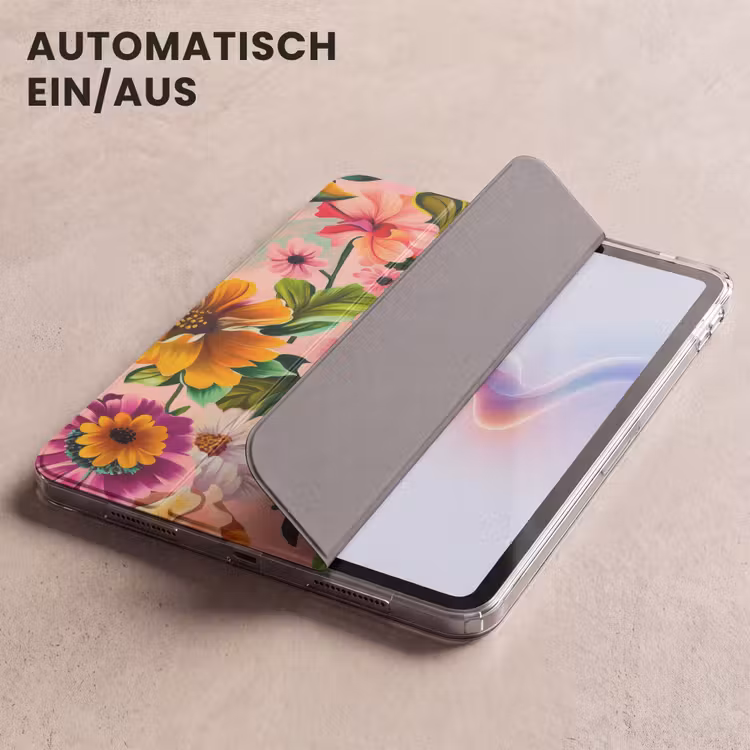 iPad-Hülle - Blumen - Bunt - Rosa — 5